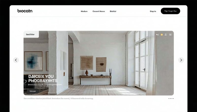 Test site interface showcasing a clean and modern design Test site interface showcasing a clean and modern design